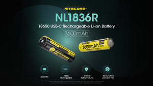 NL1836R 3,600mAh with USB-C Port