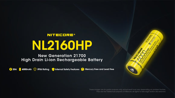 NL2160HP 6000mAh 21700 battery