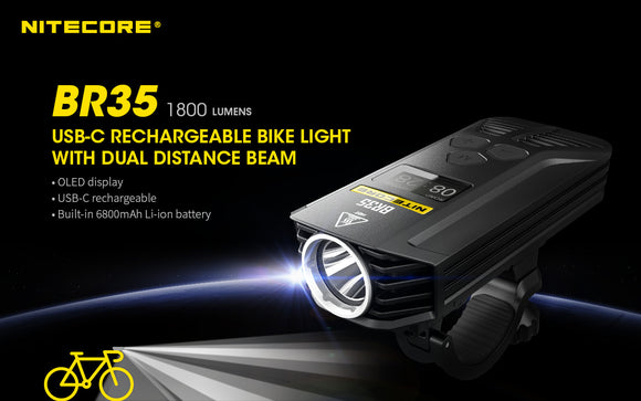 BR35 - 1800 Lumen - Dual Beam - Bike Light