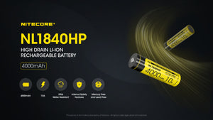 NL1840HP 18650 - 4,000mAh - 10A