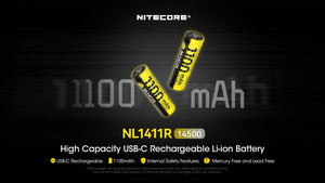 NL1411R 14500 AA Size Rechargeable with USBC Port