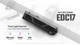 EDC17  - 1,500 Lumen White, 1350mW UV, & 5mW Green Laser
