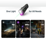 EDC17  - 1,500 Lumen White, 1350mW UV, & 5mW Green Laser