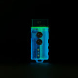 RovyVon Angel Eyes E7 GITD Blue Keychain - 6500K White + UV