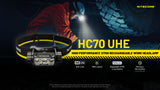 HC70 UHE 1,600 Lumen Headlamp(CLEARANCE WAS $100)
