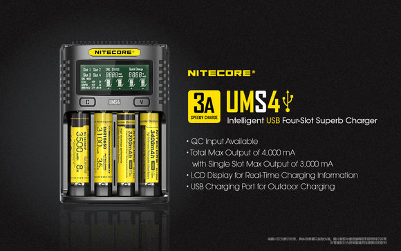 UMS4  3A 4Bay QUICK CHARGER